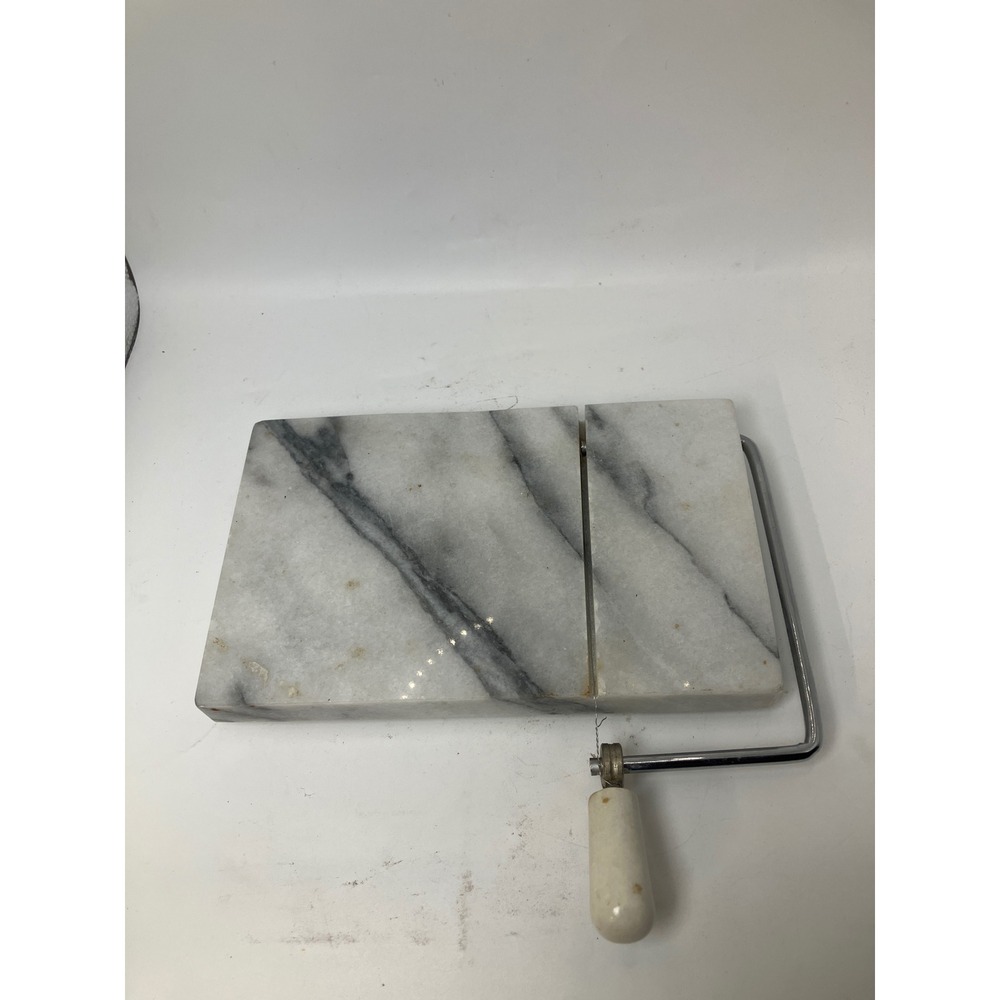 Vintage Marble Cheese Slicer Cutter Board Kitchen‎ Serving Elegant Decor